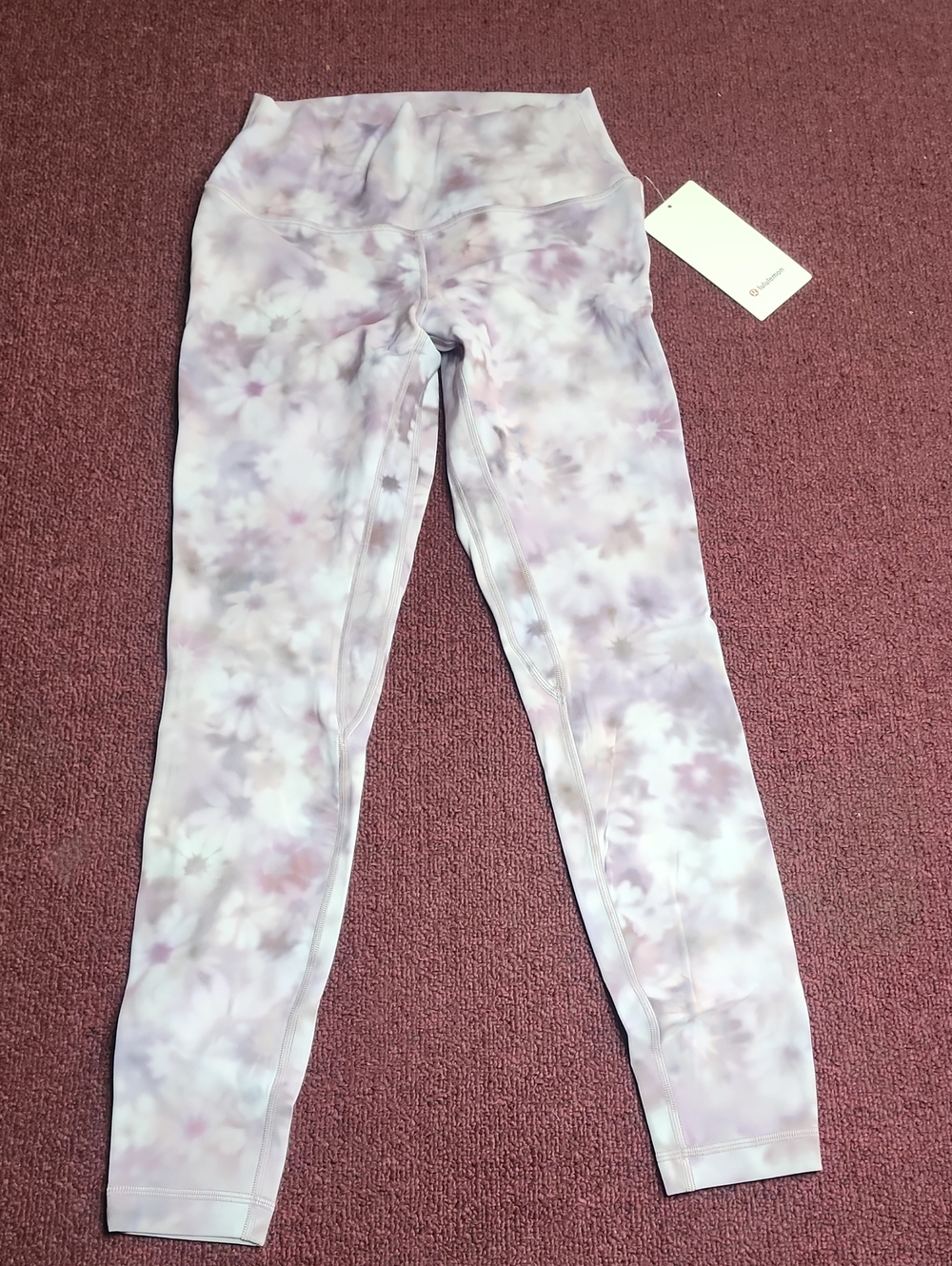 lululemon athletica Pastel Lavender Floral Leggings